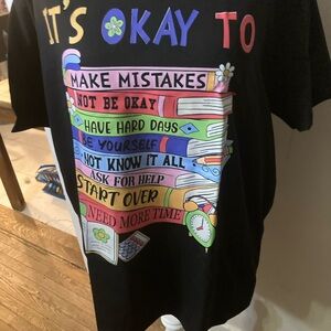 Black Graphic Mental Health T-Shirt in size XL - 2 available. NWOT